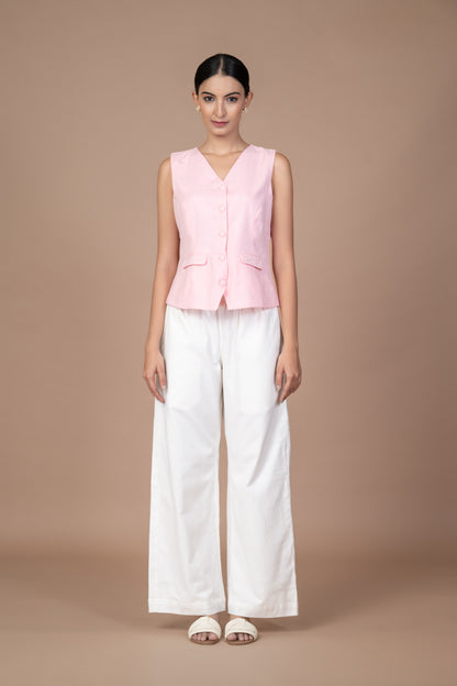 Kashida Waist Coat - Pink