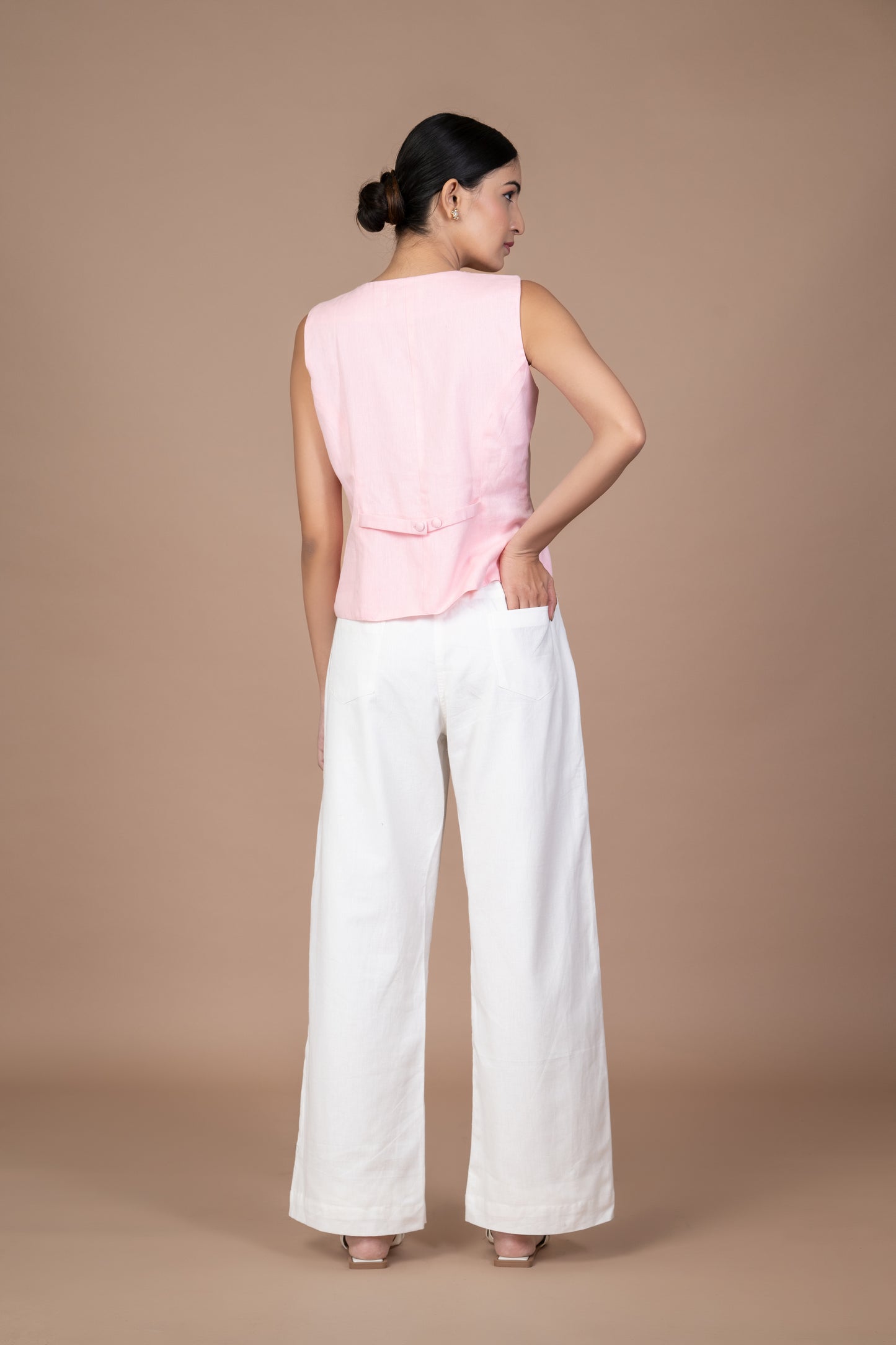 Kashida Waist Coat - Pink