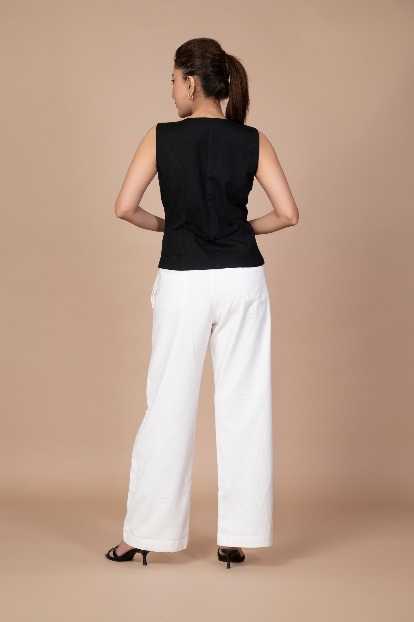 Kashida Waist Coat - Black
